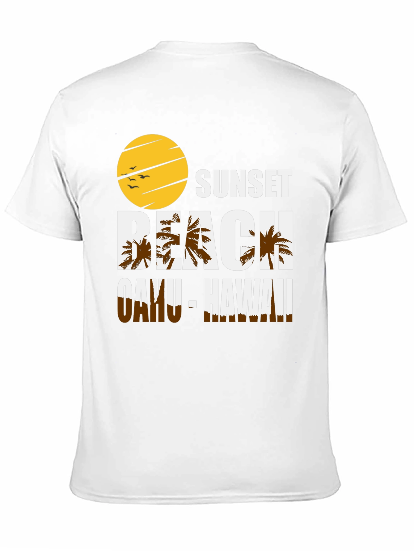 Sunset Beach Oahu Hawaii Graphic T-Shirt