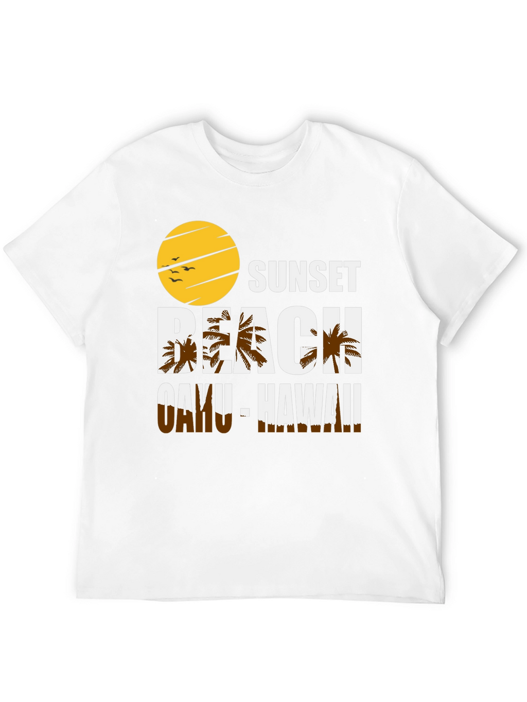 Sunset Beach Oahu Hawaii Graphic T-Shirt