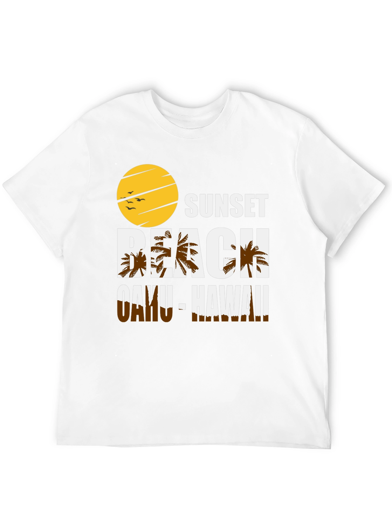 Sunset Beach Oahu Hawaii Graphic T-Shirt