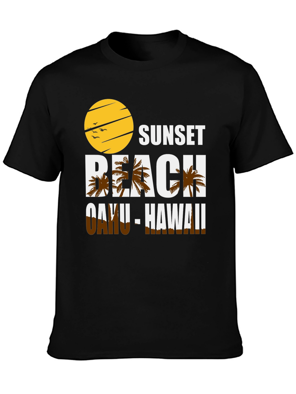 Sunset Beach Oahu Hawaii Graphic T-Shirt