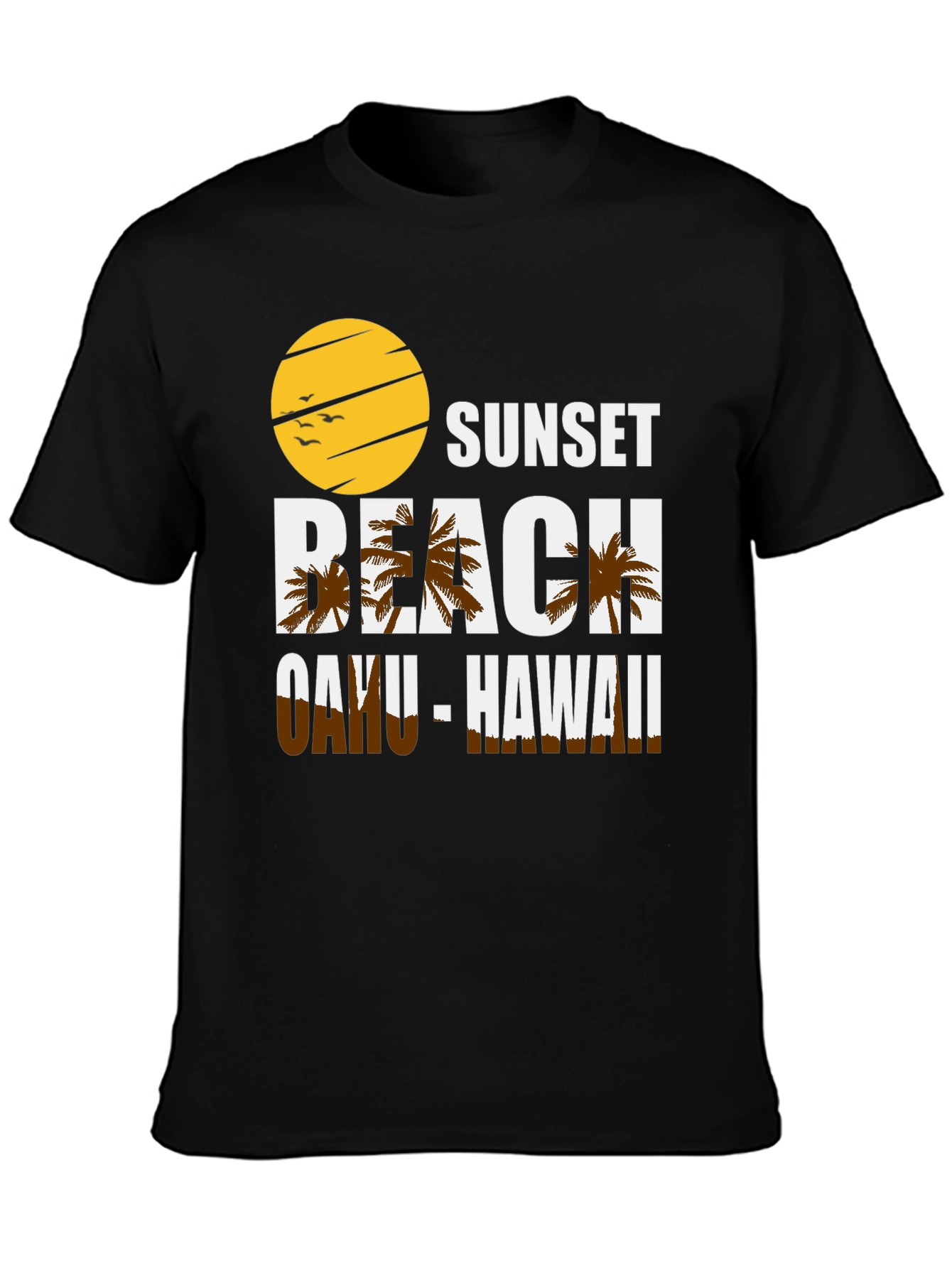 Sunset Beach Oahu Hawaii Graphic T-Shirt