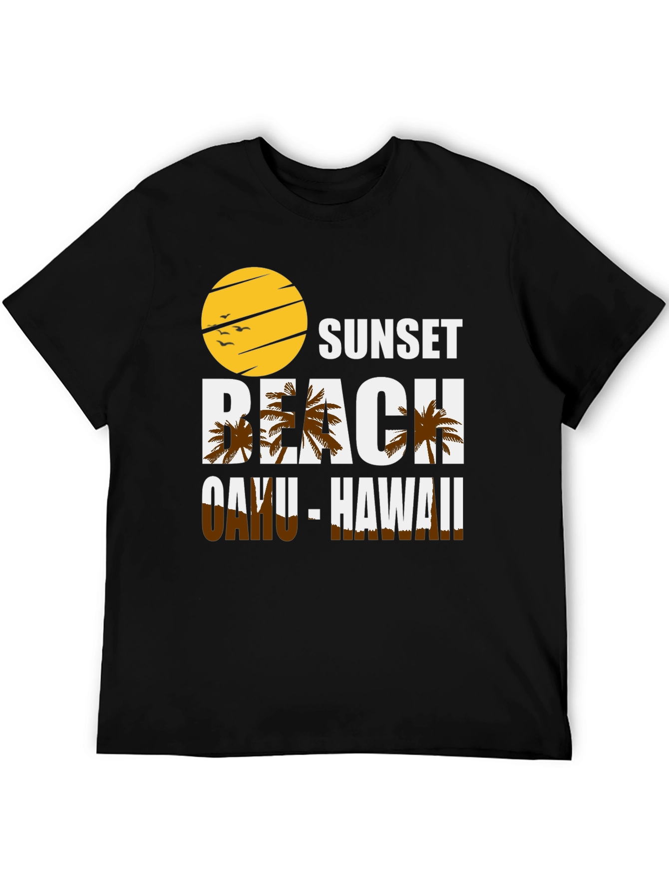Sunset Beach Oahu Hawaii Graphic T-Shirt