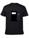 Fuel Up: Black Gas Pump Graphic T-Shirt