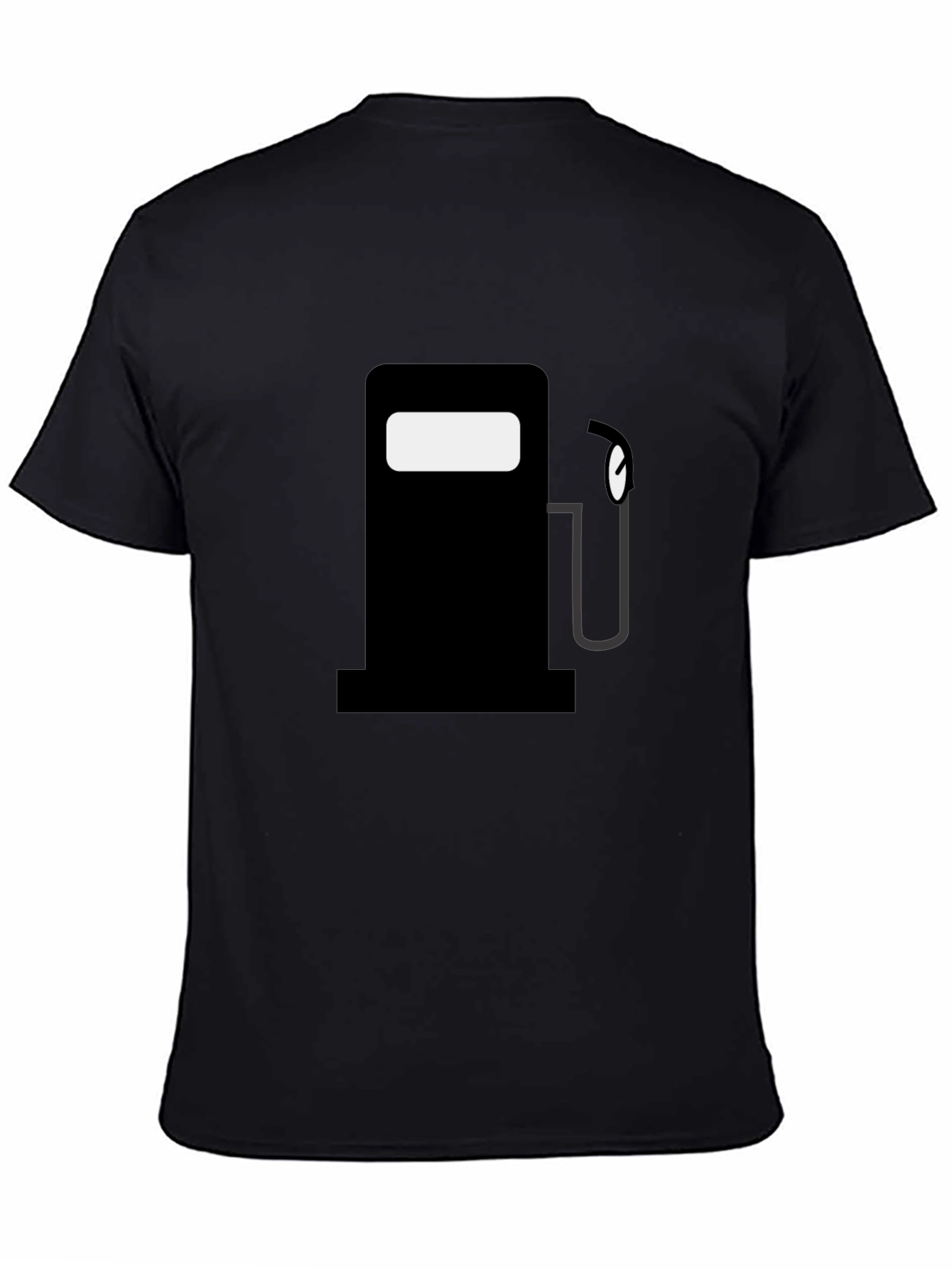 Fuel Up: Black Gas Pump Graphic T-Shirt