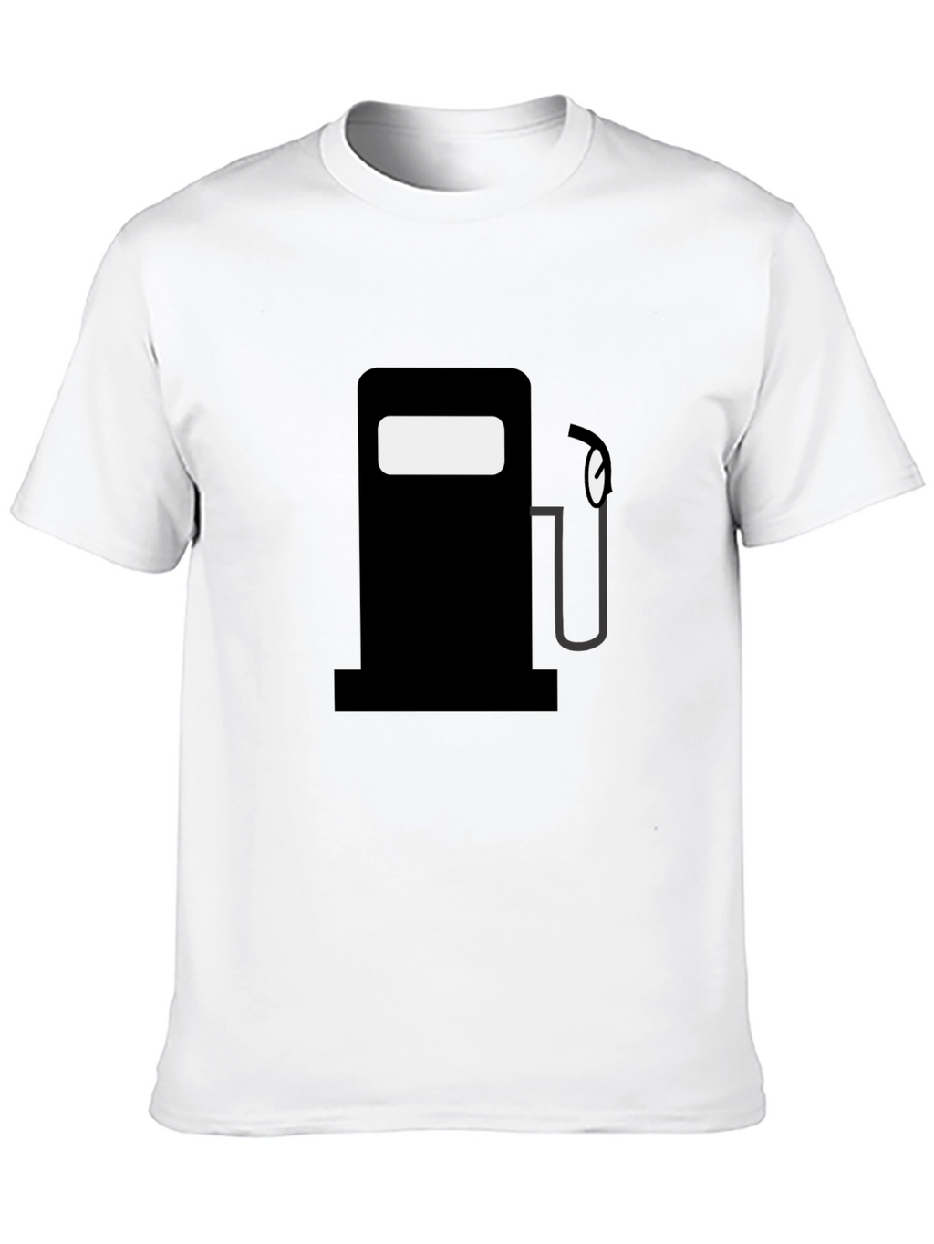 Fuel Up: Black Gas Pump Graphic T-Shirt
