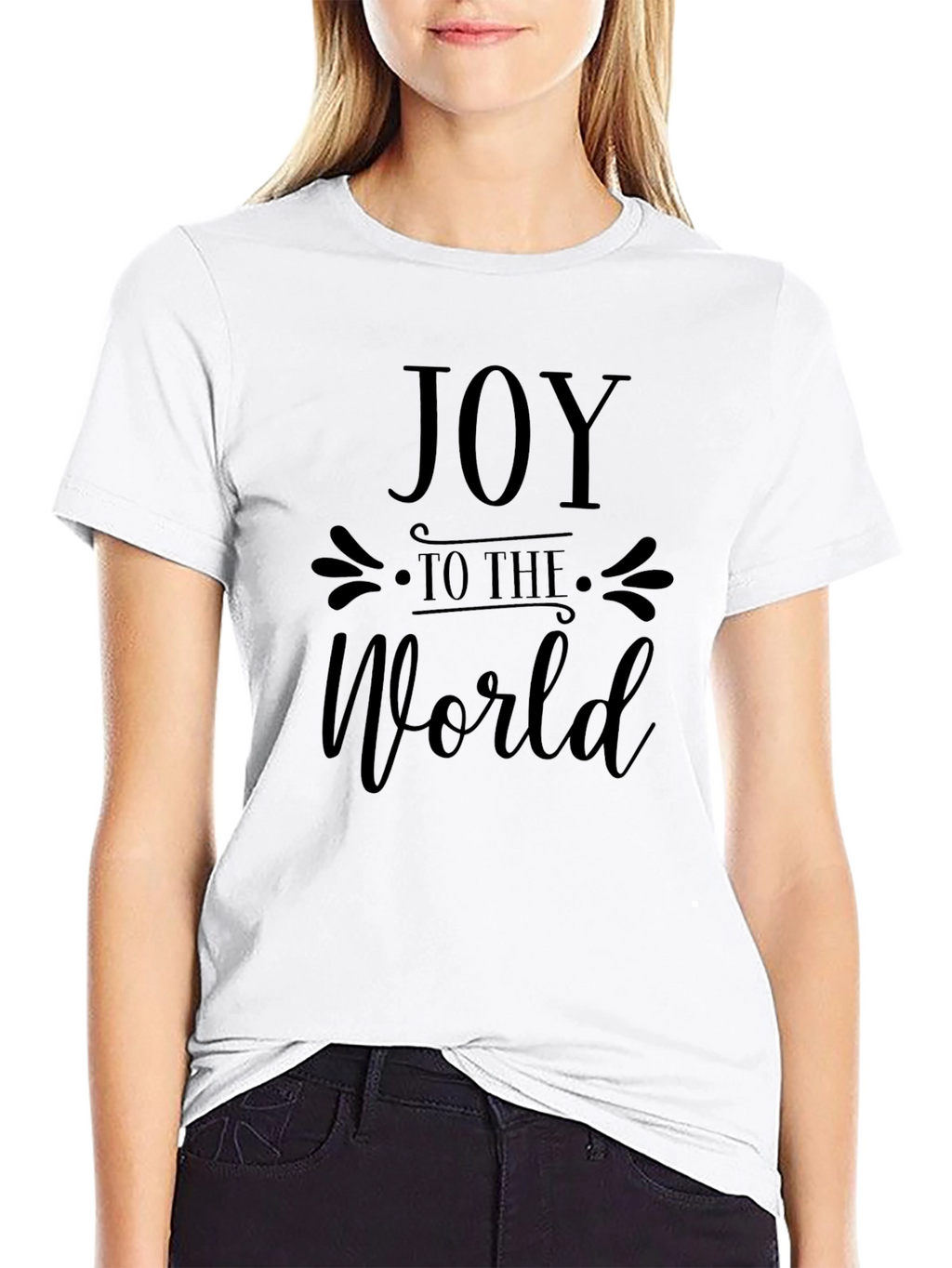Joy to the World Graphic Tee - Black