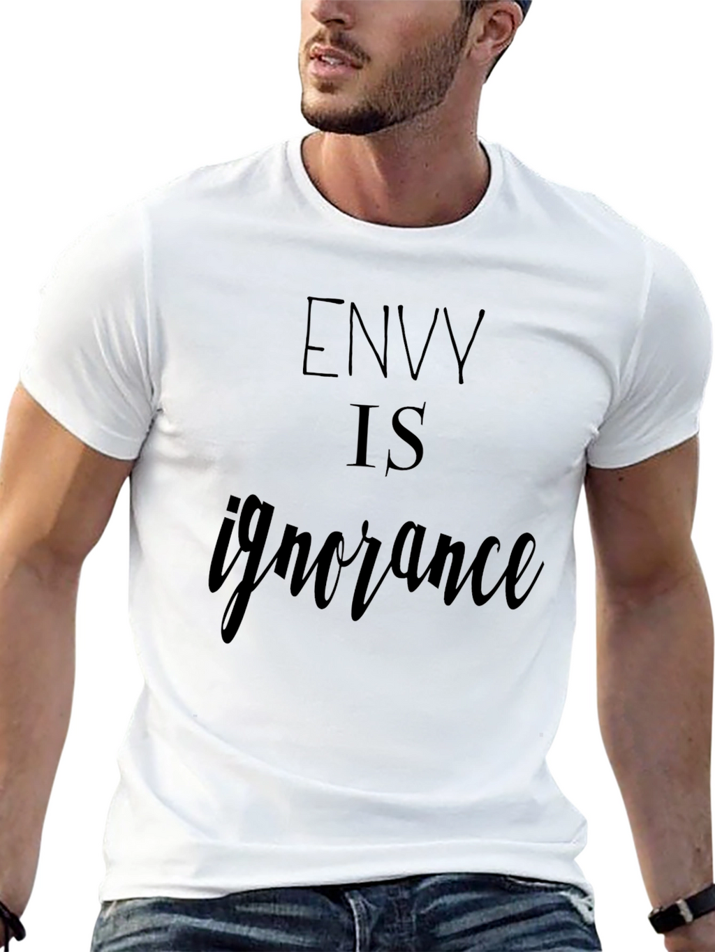 Envy is Ignorance Graphic Tee - Trendy T-Shirt