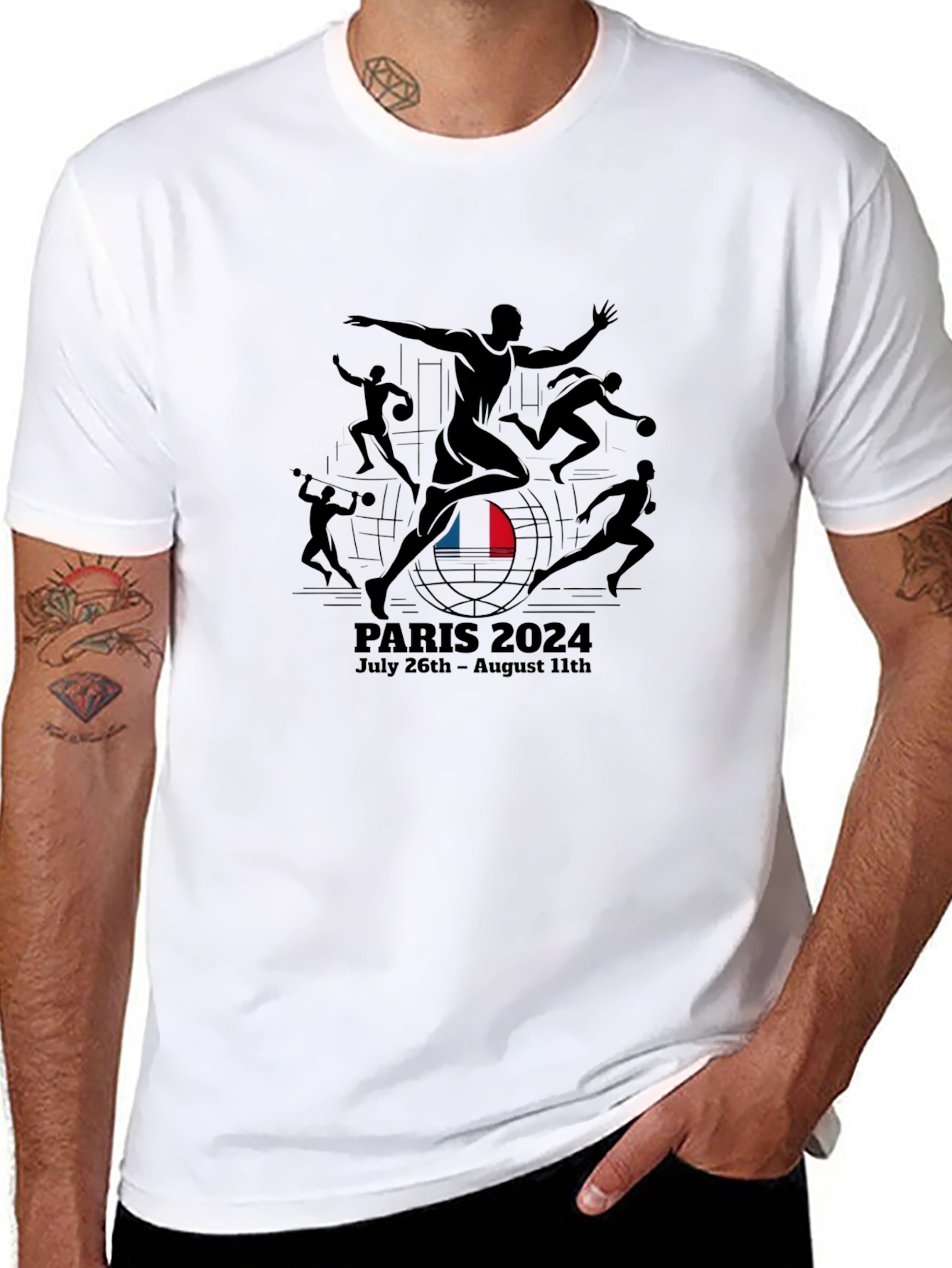 Paris 2024 Olympics T-Shirt Black