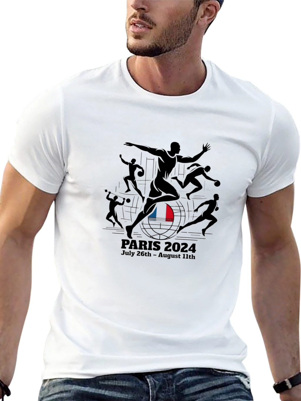 Paris 2024 Olympics T-Shirt Black