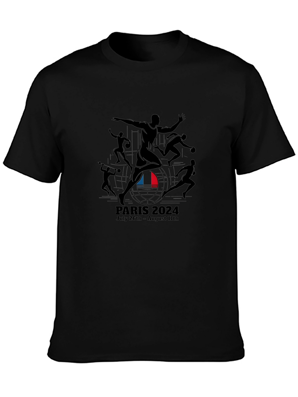 Paris 2024 Olympics T-Shirt Black