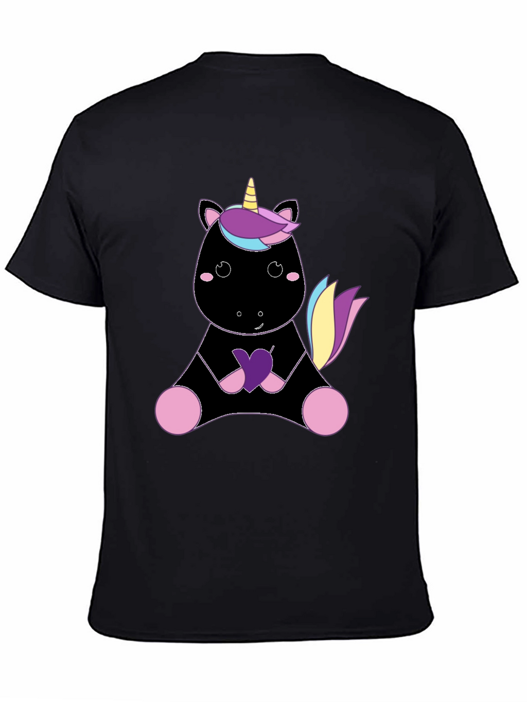 Unicorn Graphic Tee - Black T-Shirt