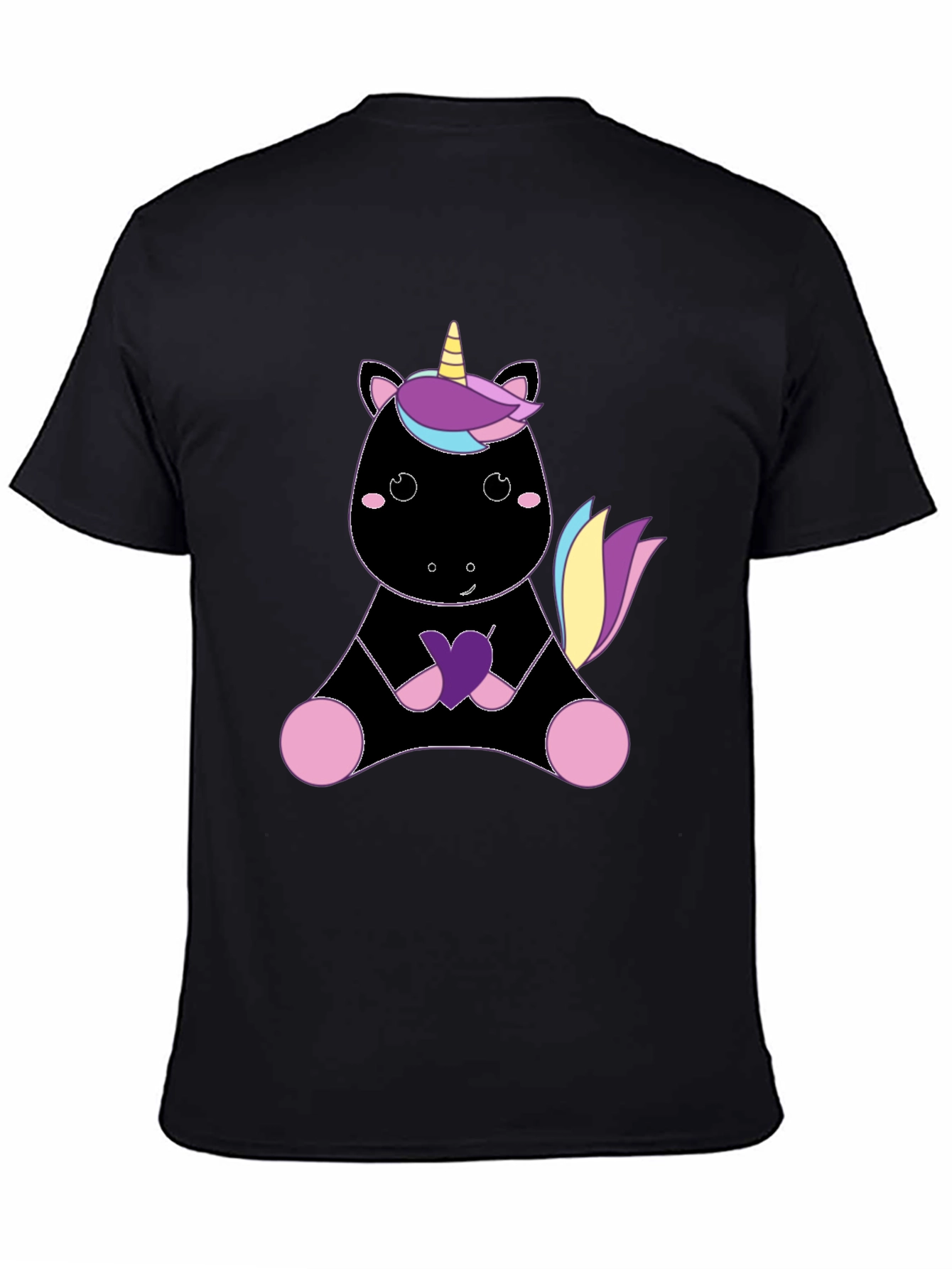 Unicorn Graphic Tee - Black T-Shirt