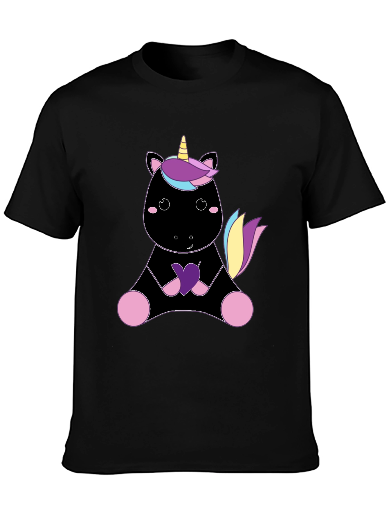 Unicorn Graphic Tee - Black T-Shirt