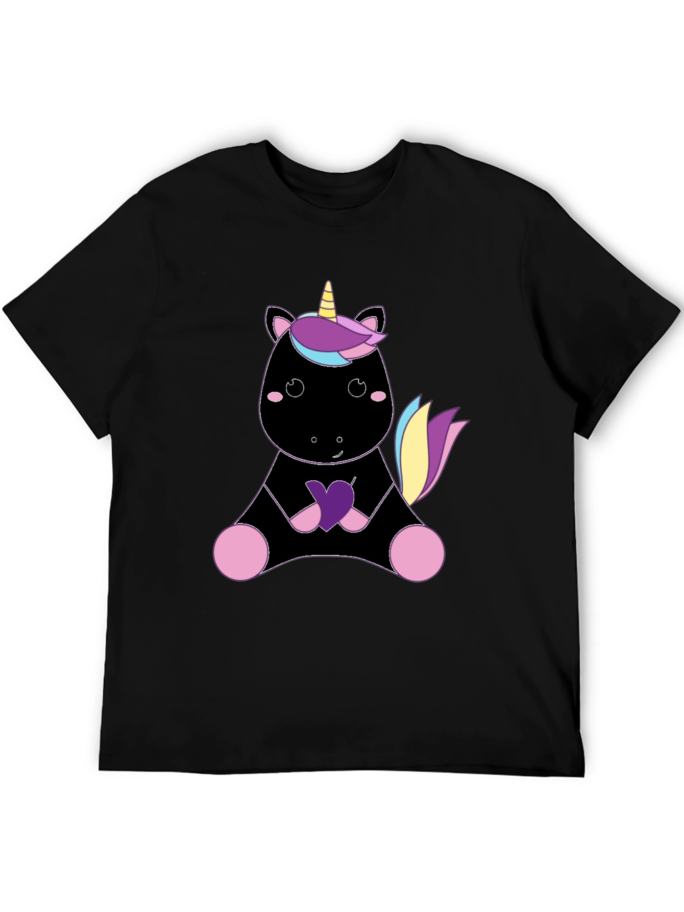 Unicorn Graphic Tee - Black T-Shirt