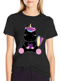 Unicorn Graphic Tee - Black T-Shirt