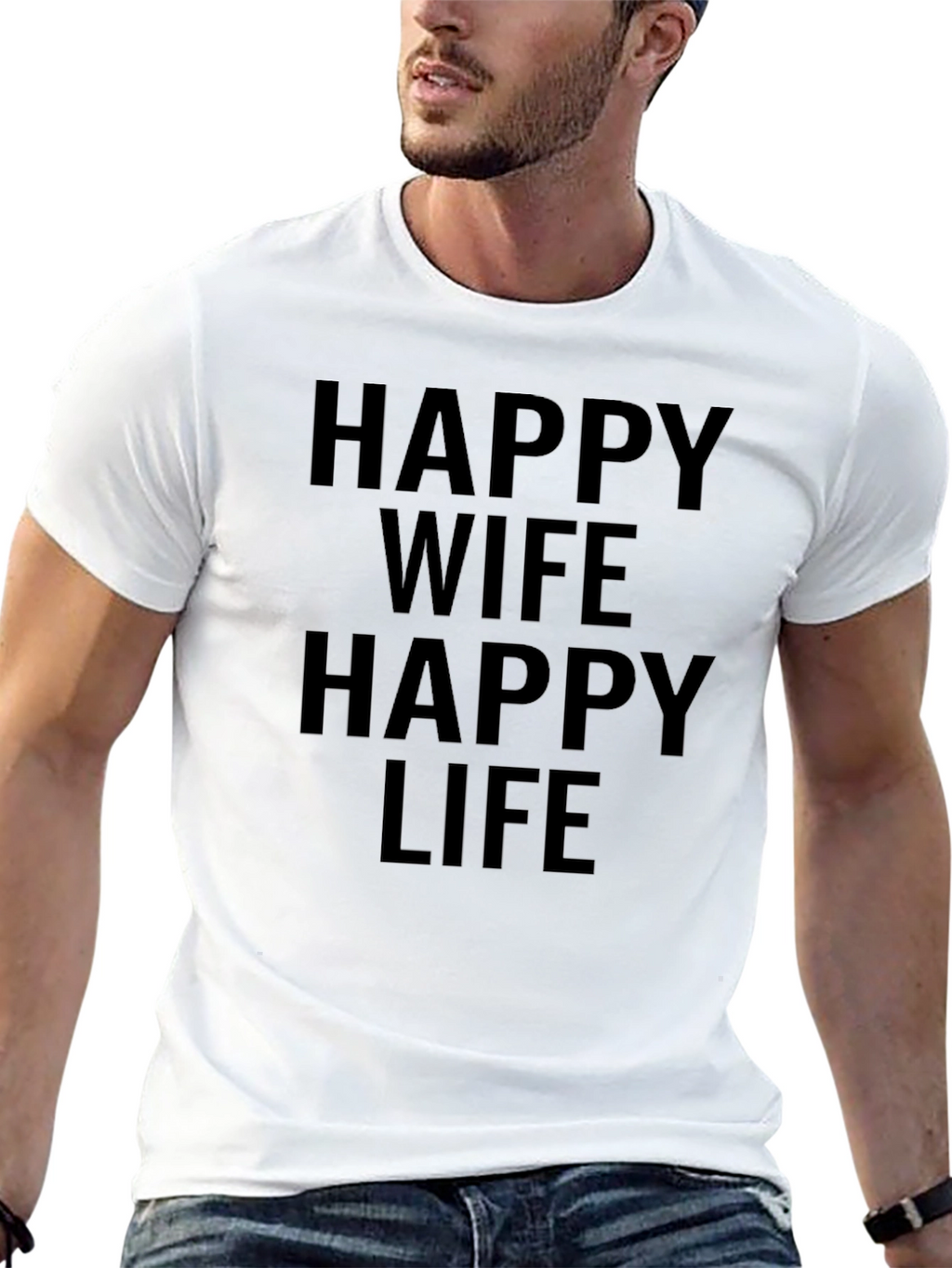 Happy Wife Happy Life T-Shirt