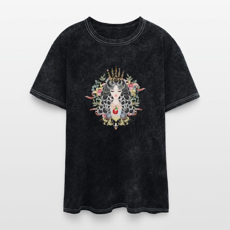 Fairytale Snow White Illustration with Crown