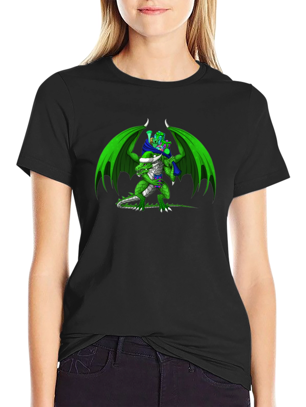 Dragon & Goblin Graphic Tee - Black