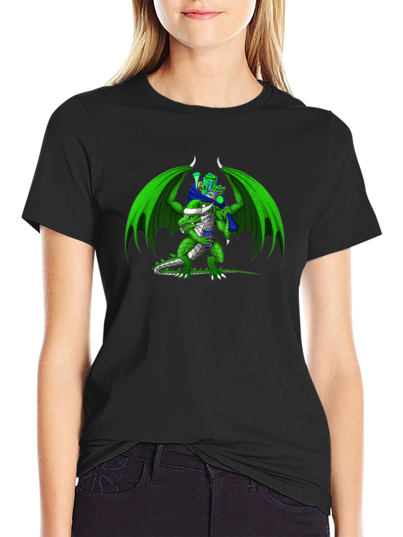 Dragon & Goblin Graphic Tee - Black