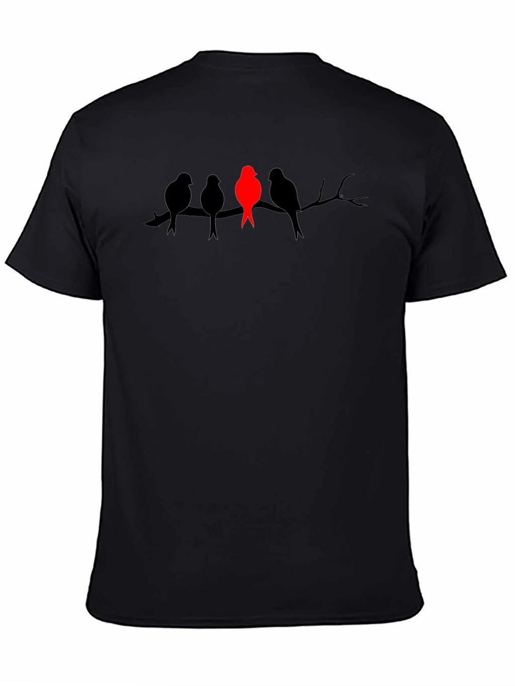 Unique Bird Silhouette Graphic Tee - Stand Out