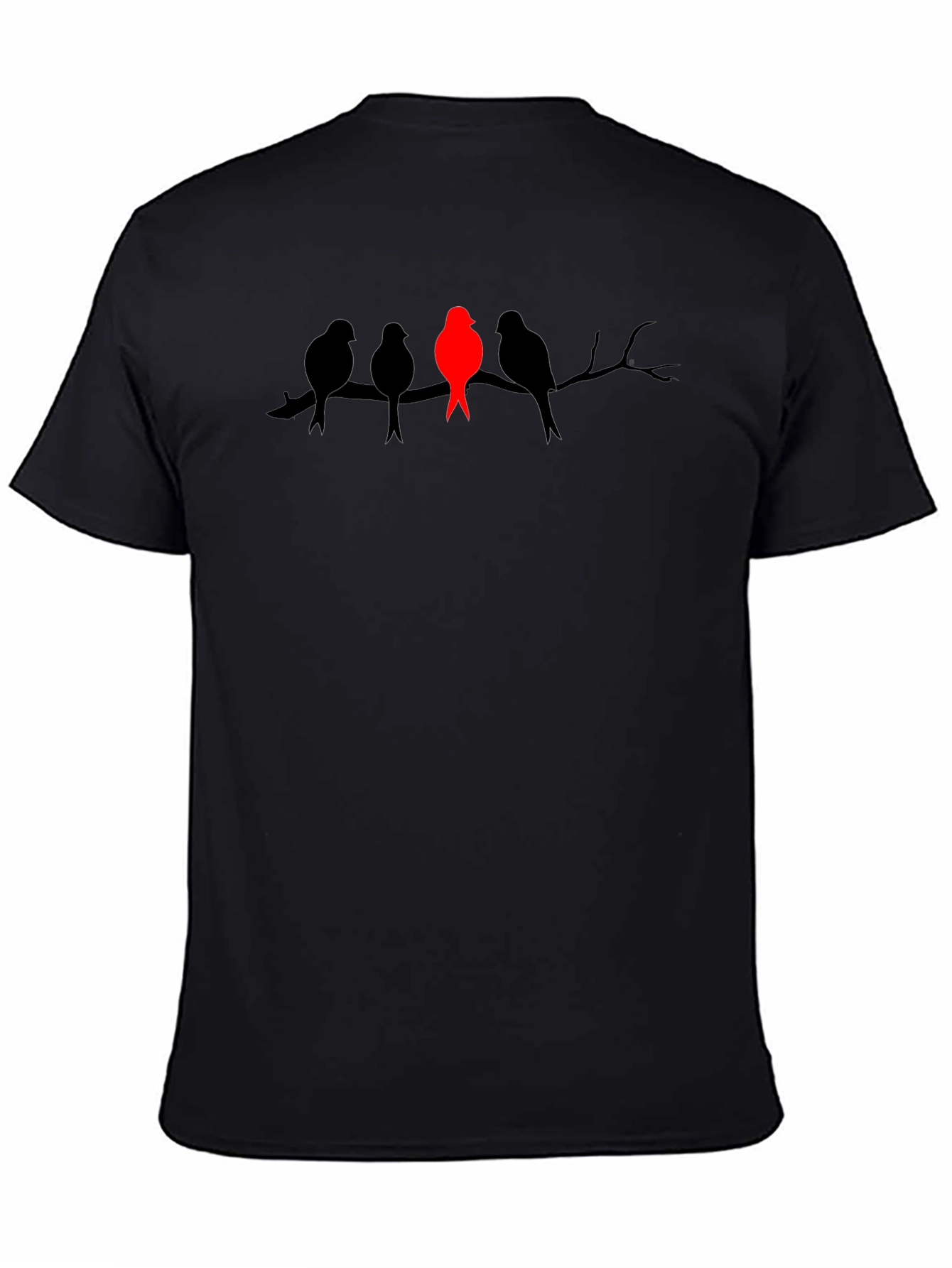 Unique Bird Silhouette Graphic Tee - Stand Out