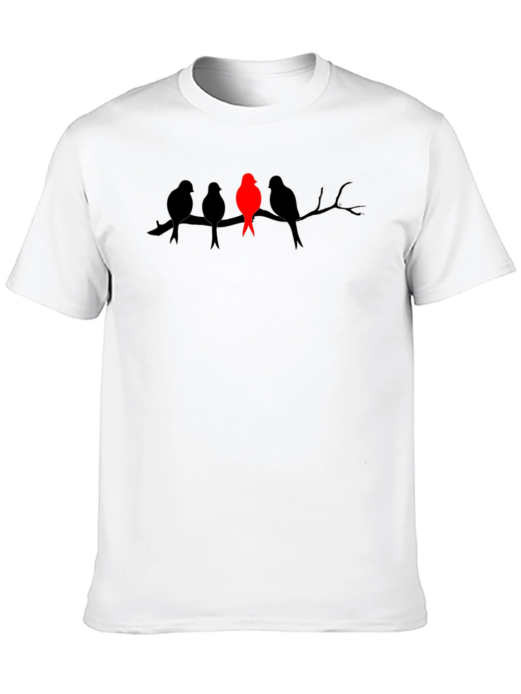 Unique Bird Silhouette Graphic Tee - Stand Out