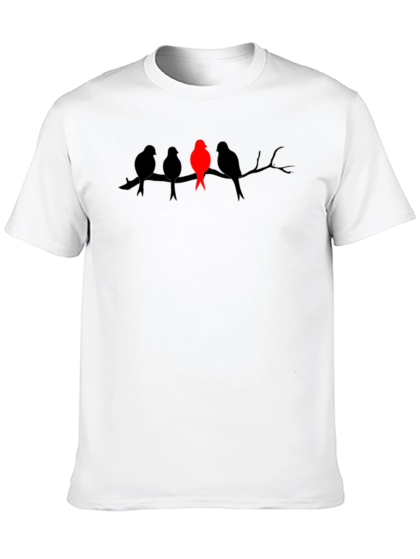 Unique Bird Silhouette Graphic Tee - Stand Out
