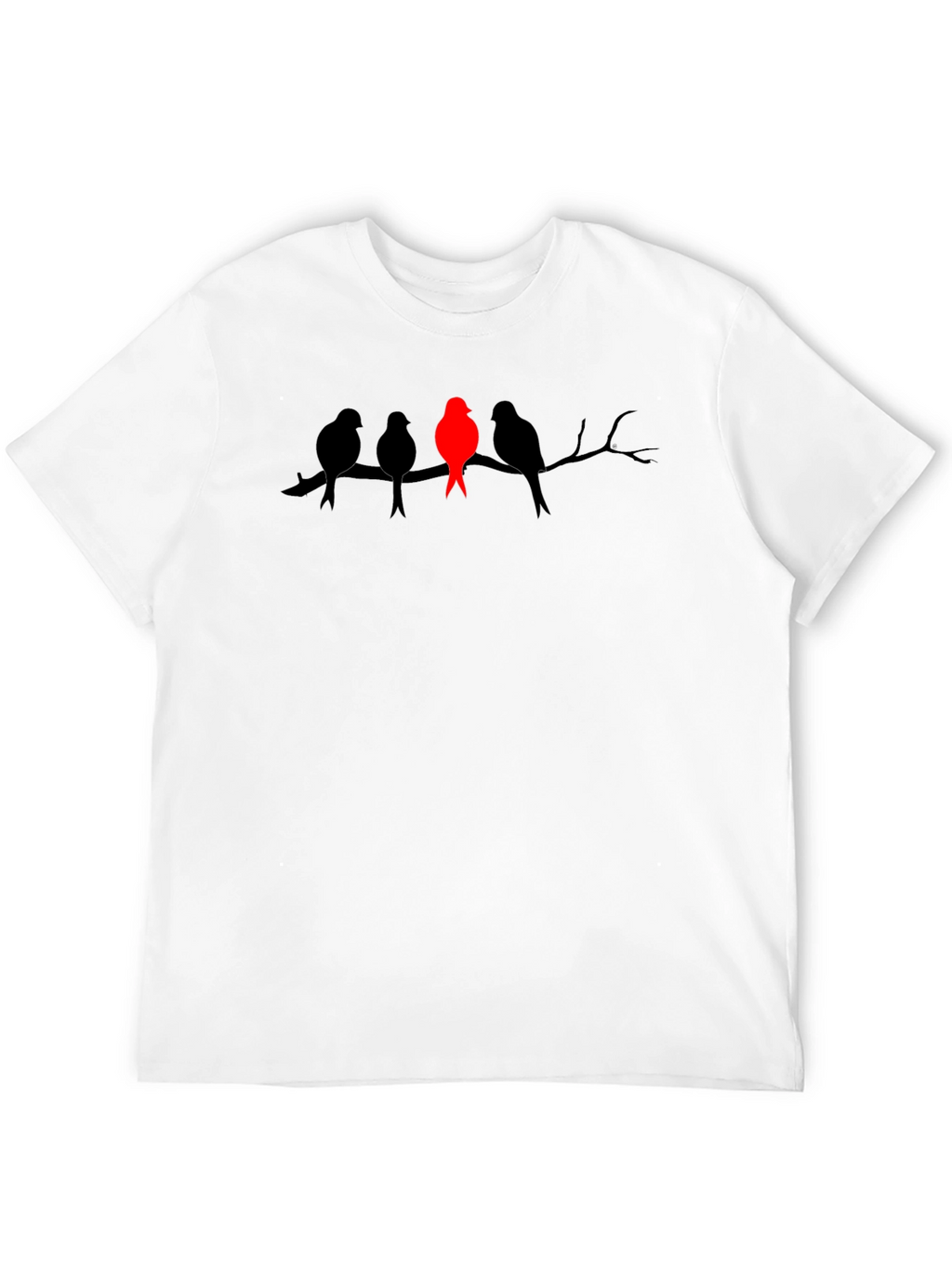 Unique Bird Silhouette Graphic Tee - Stand Out