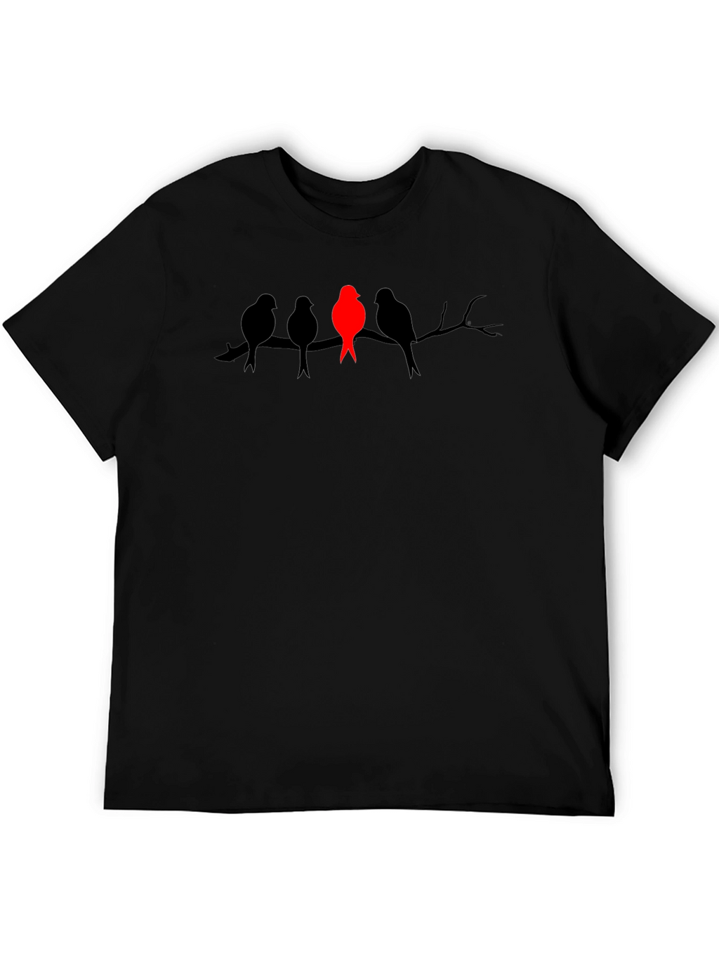 Unique Bird Silhouette Graphic Tee - Stand Out
