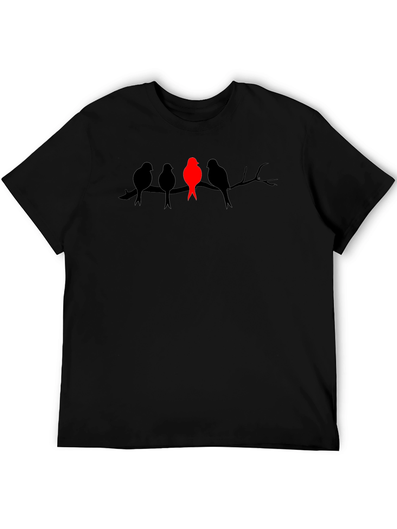 Unique Bird Silhouette Graphic Tee - Stand Out