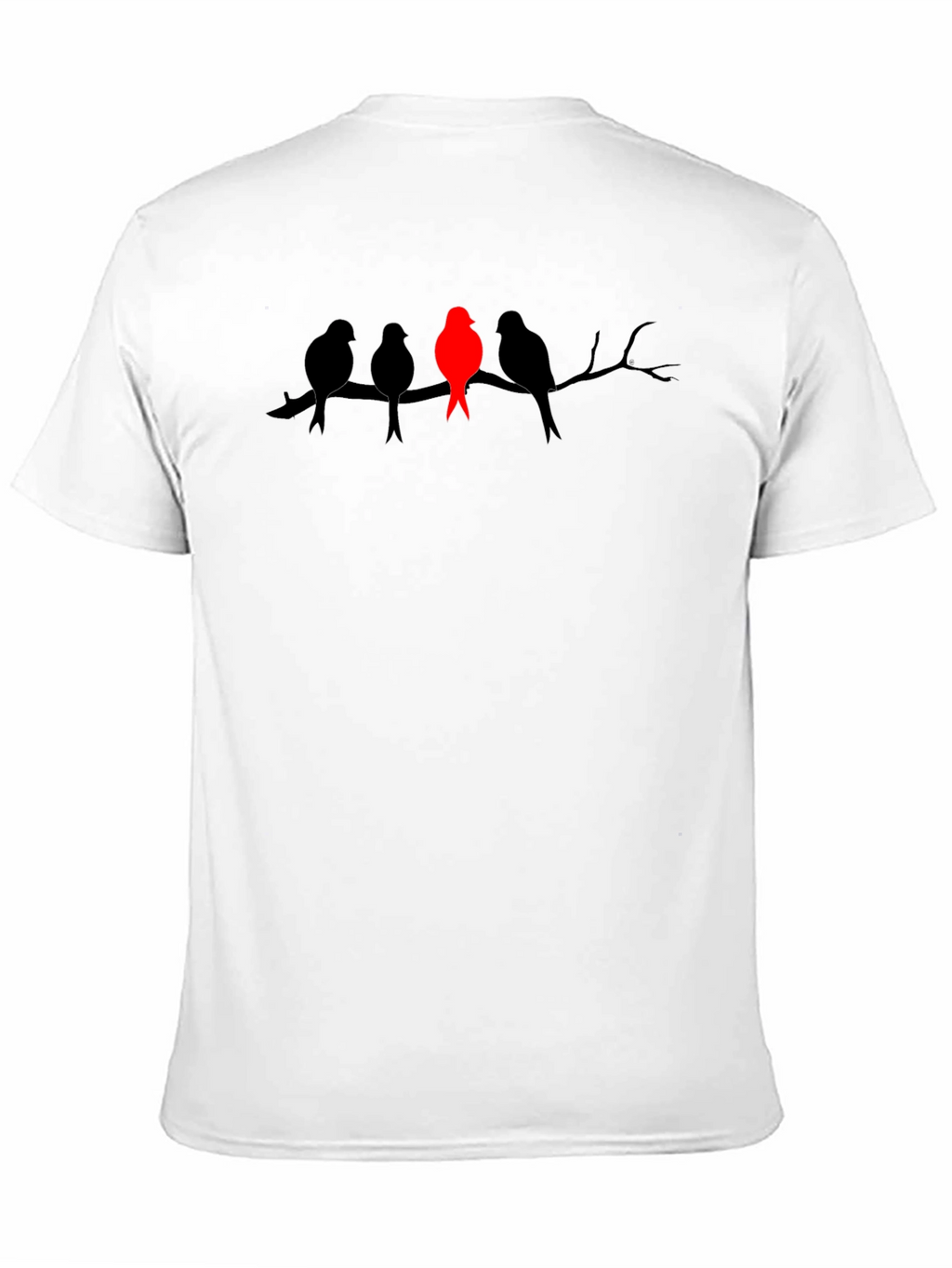 Unique Bird Silhouette Graphic Tee - Stand Out