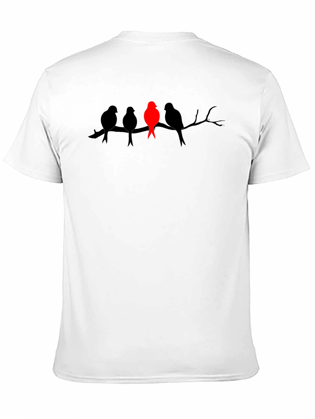 Unique Bird Silhouette Graphic Tee - Stand Out