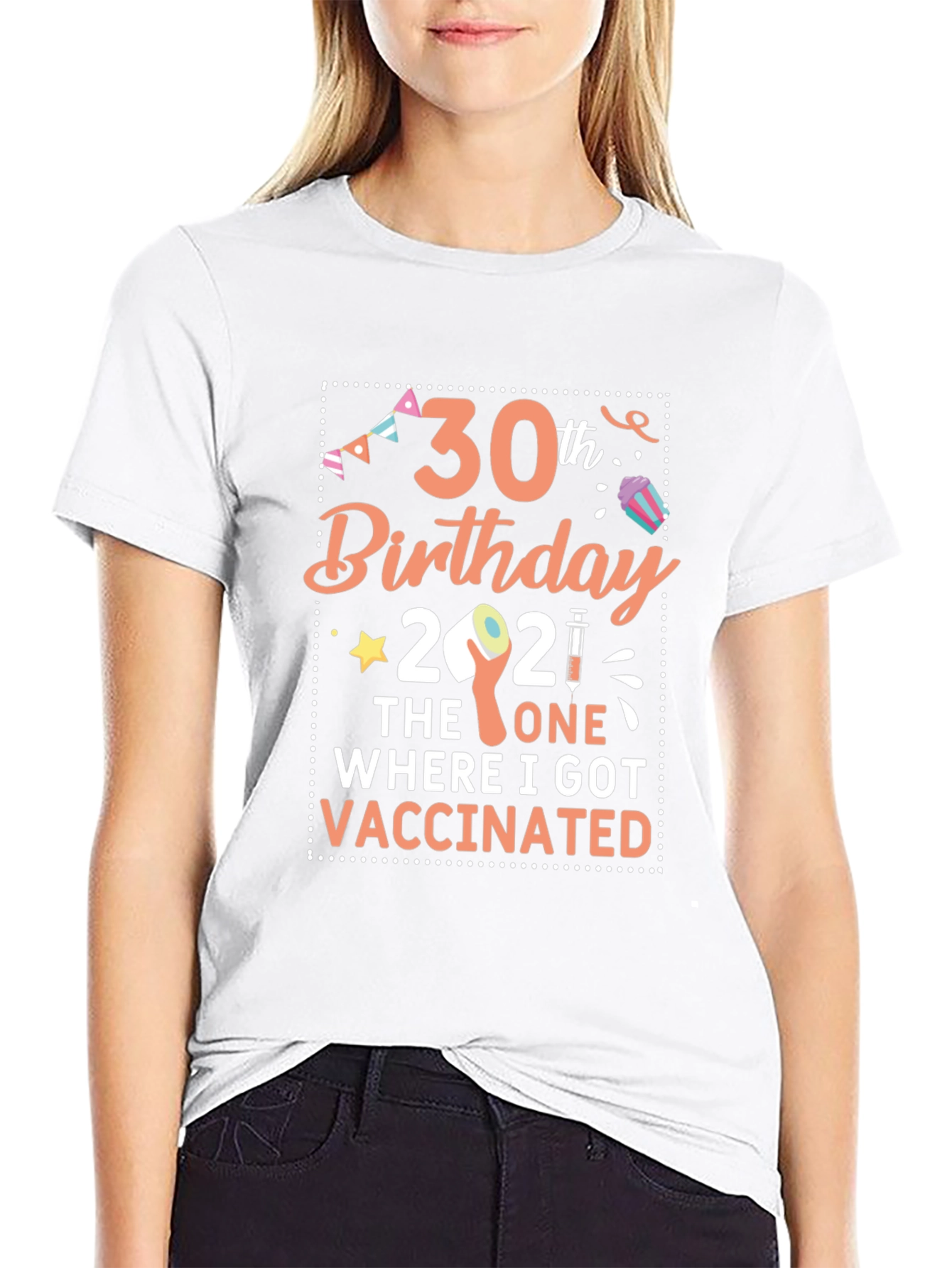 30th Birthday 2021 Vaccinated T-Shirt