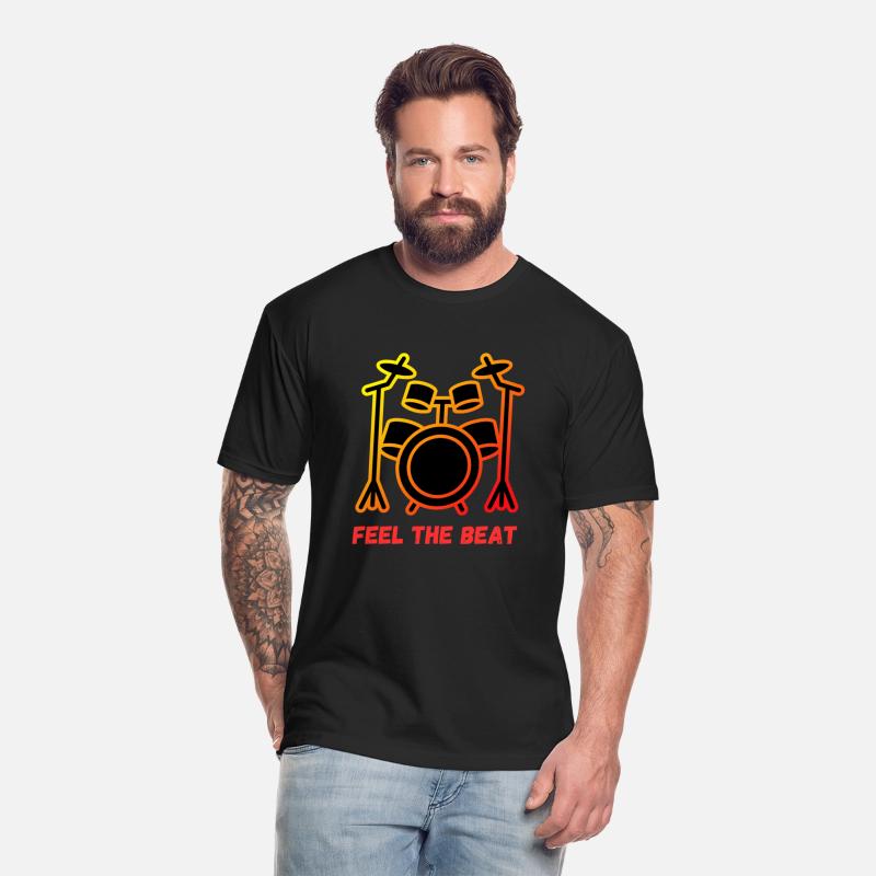 FEEL THE BEAT - Drum Set Music Lover Design
