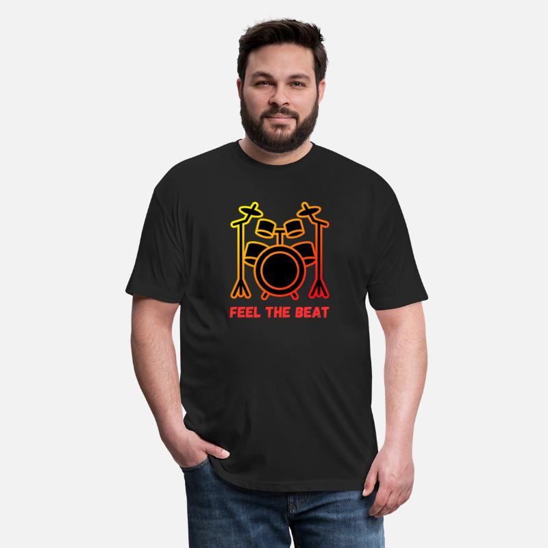 FEEL THE BEAT - Drum Set Music Lover Design