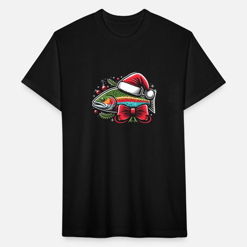 Festive Rainbow Trout Holiday Art 7