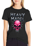 Heavy Madel Graphic T-Shirt - Skull Design
