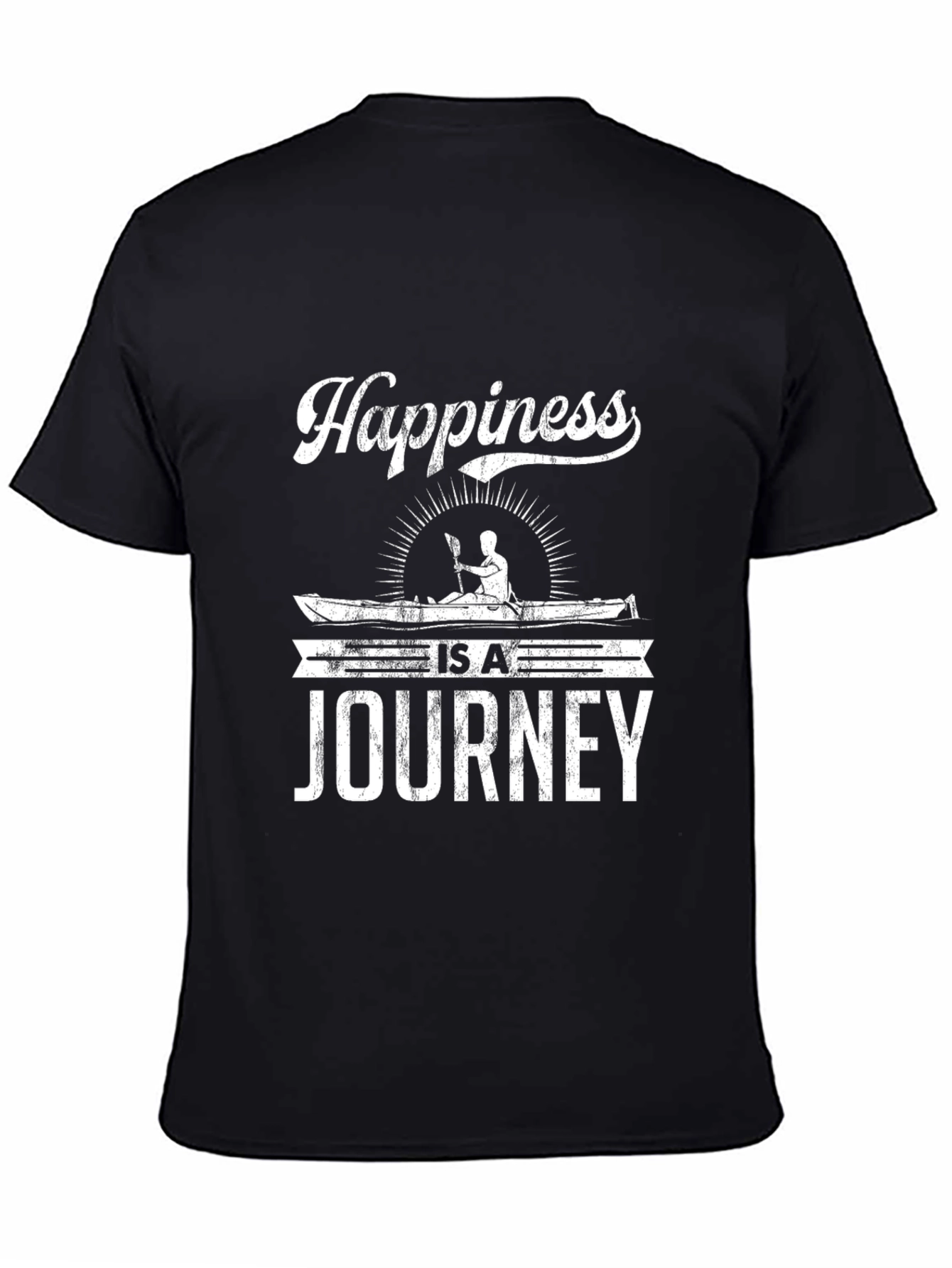 Happiness is a Journey T-Shirt Black