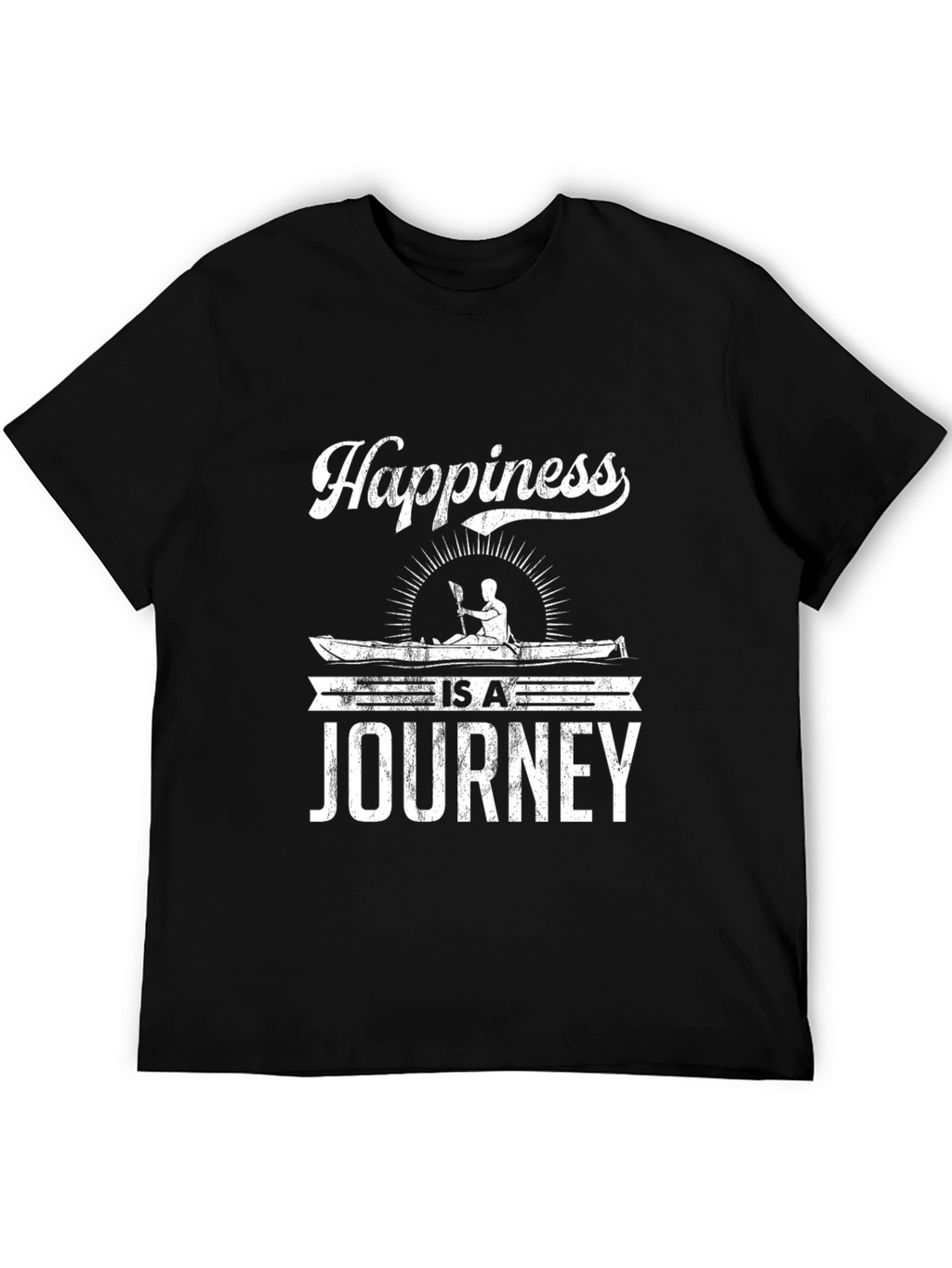 Happiness is a Journey T-Shirt Black