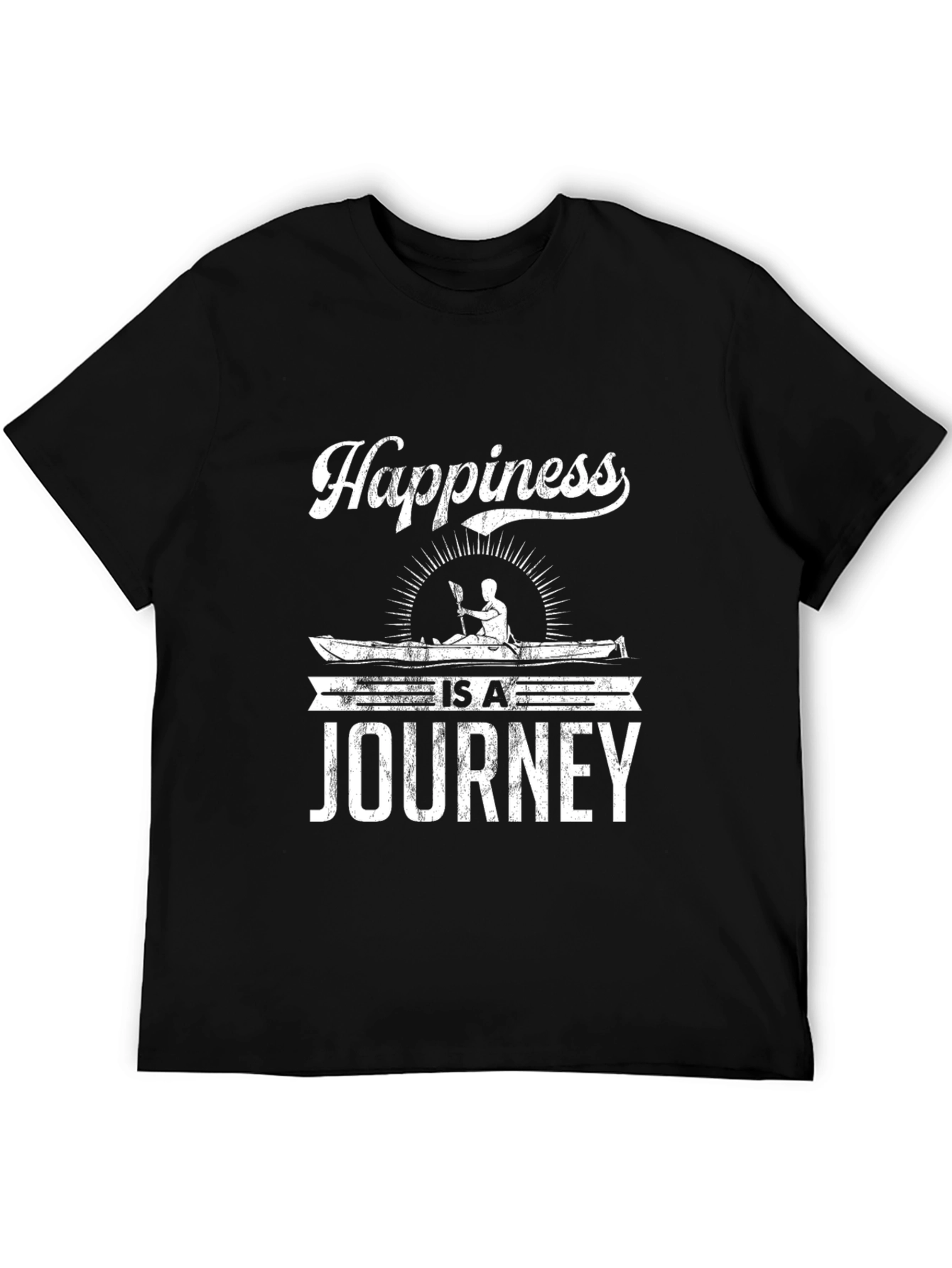 Happiness is a Journey T-Shirt Black