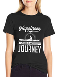 Happiness is a Journey T-Shirt Black