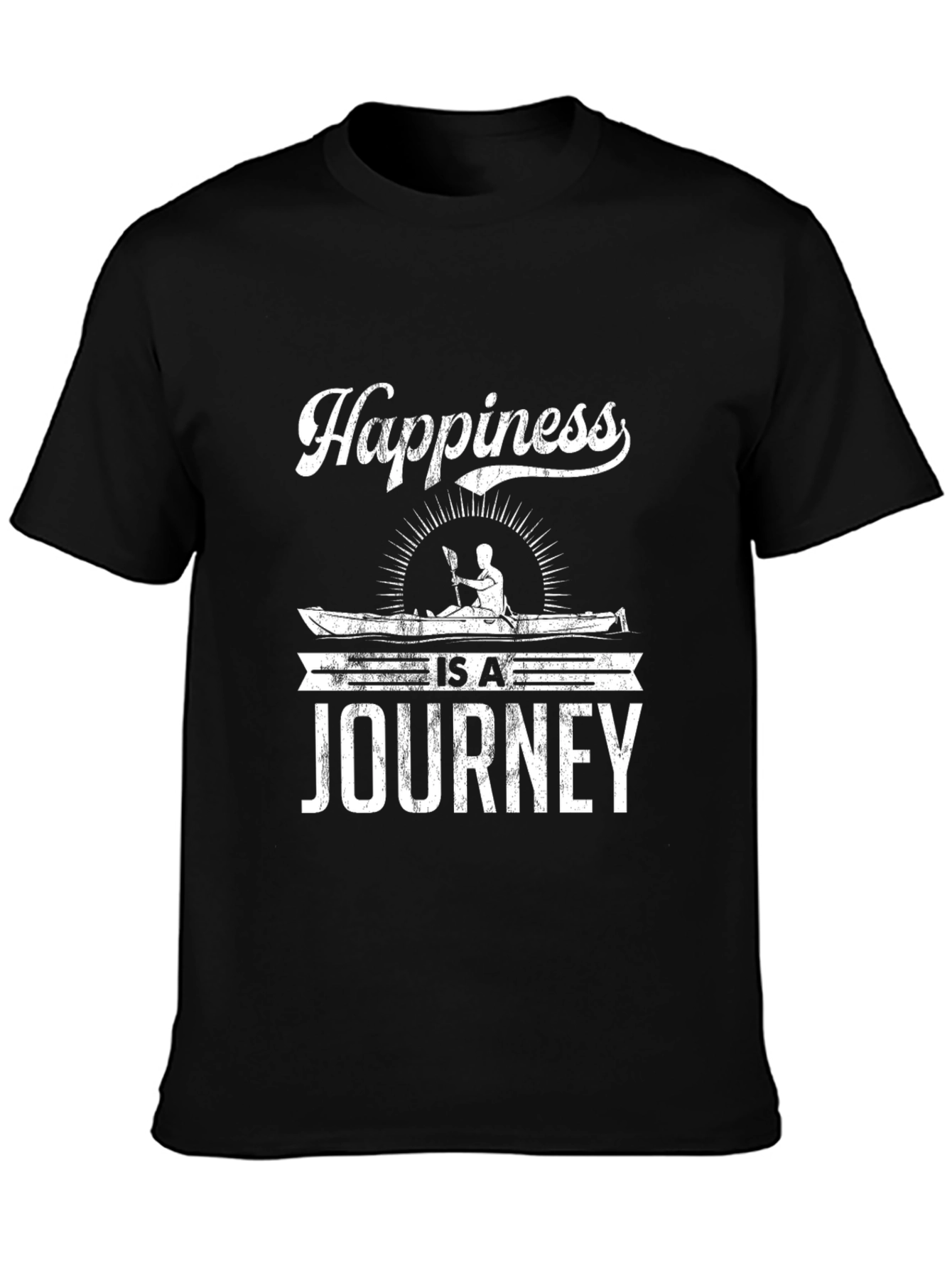 Happiness is a Journey T-Shirt Black