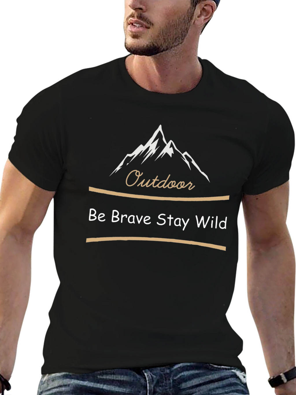 Outdoor Adventure T-Shirt: Be Brave Stay Wild
