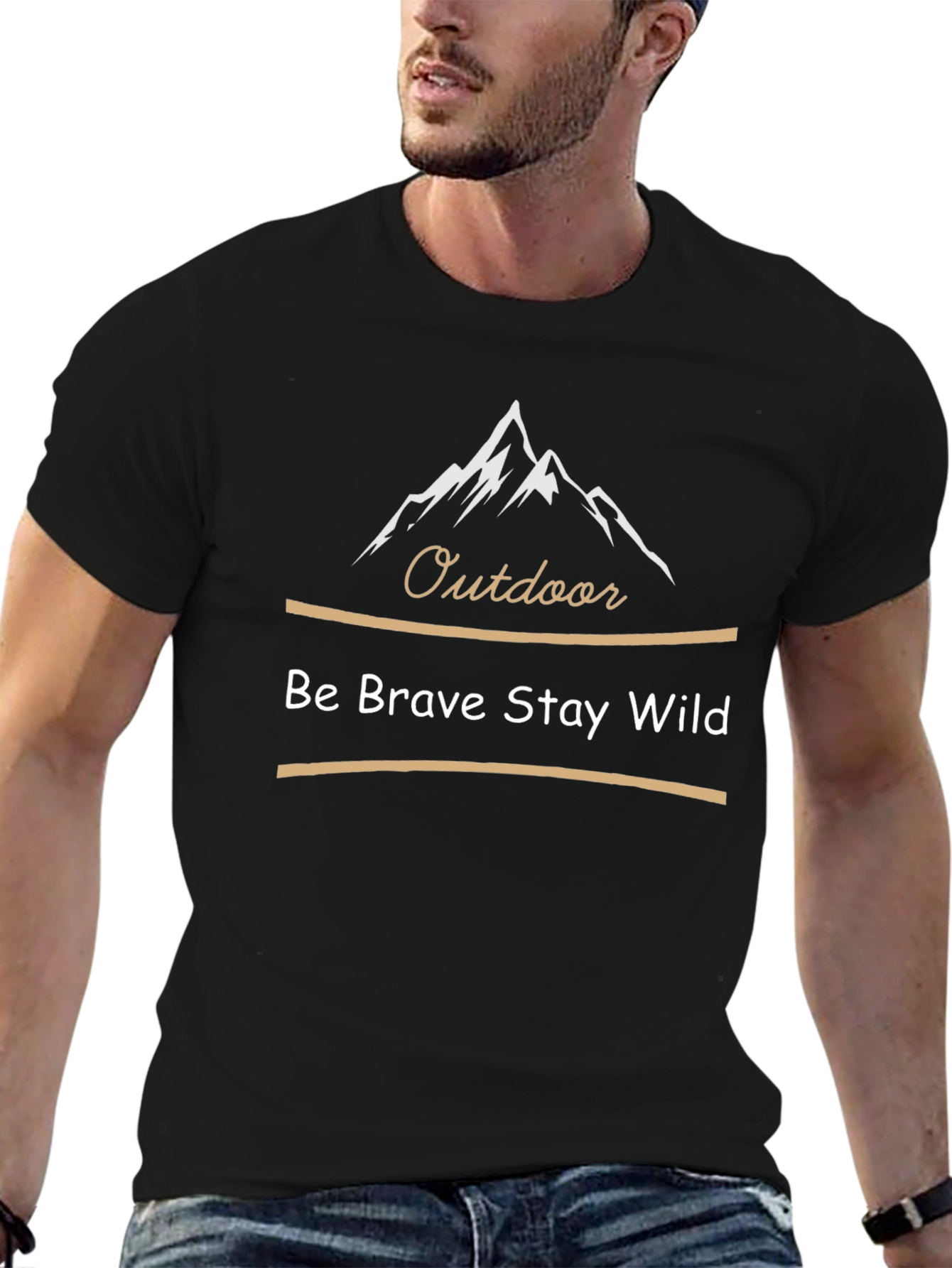 Outdoor Adventure T-Shirt: Be Brave Stay Wild