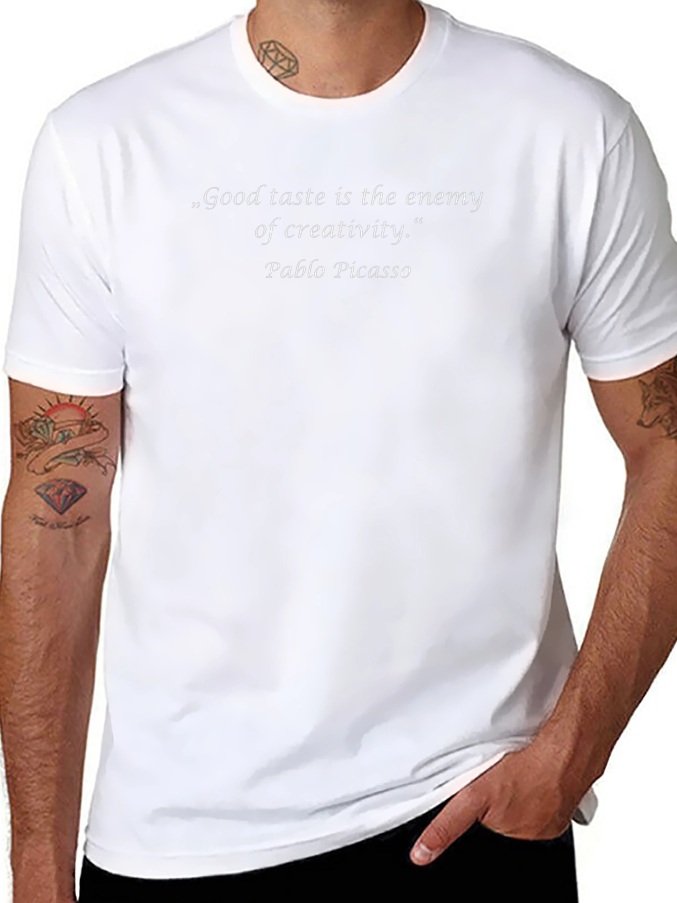 Pablo Picasso Creativity Quote Graphic T-Shirt