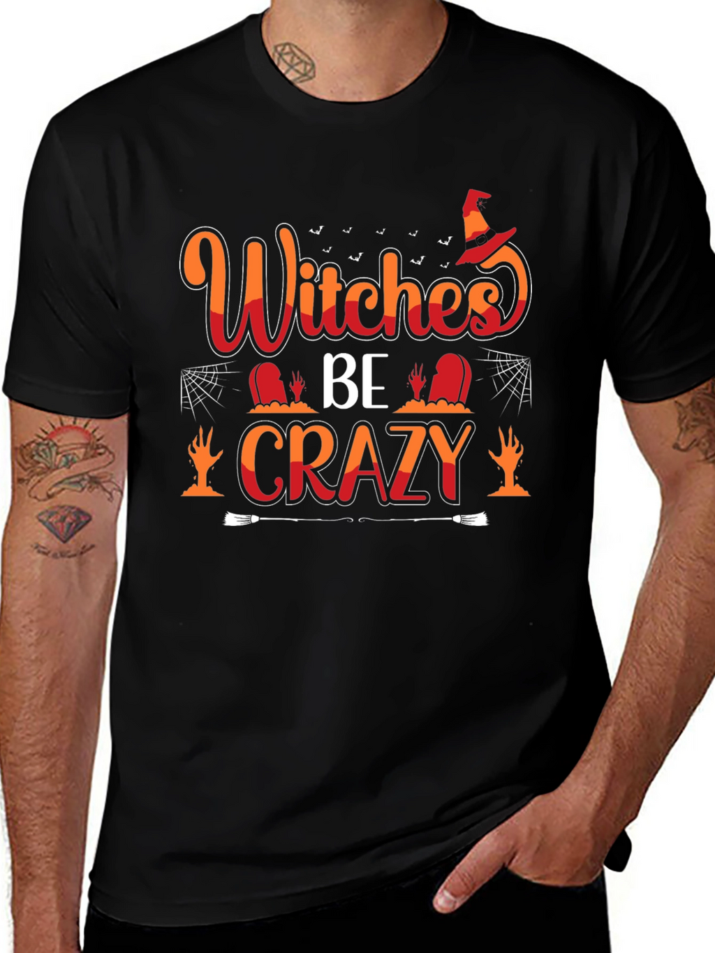 Witches Be Crazy T-Shirt - Halloween Graphic Tee