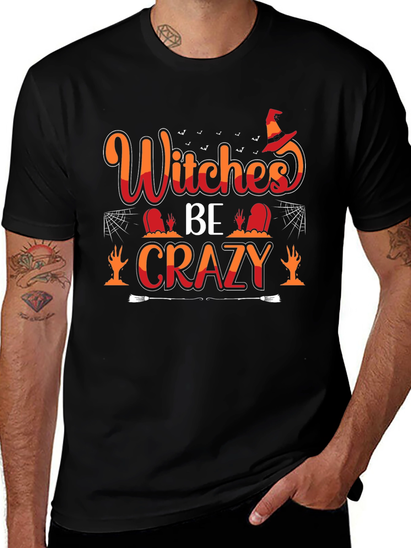 Witches Be Crazy T-Shirt - Halloween Graphic Tee