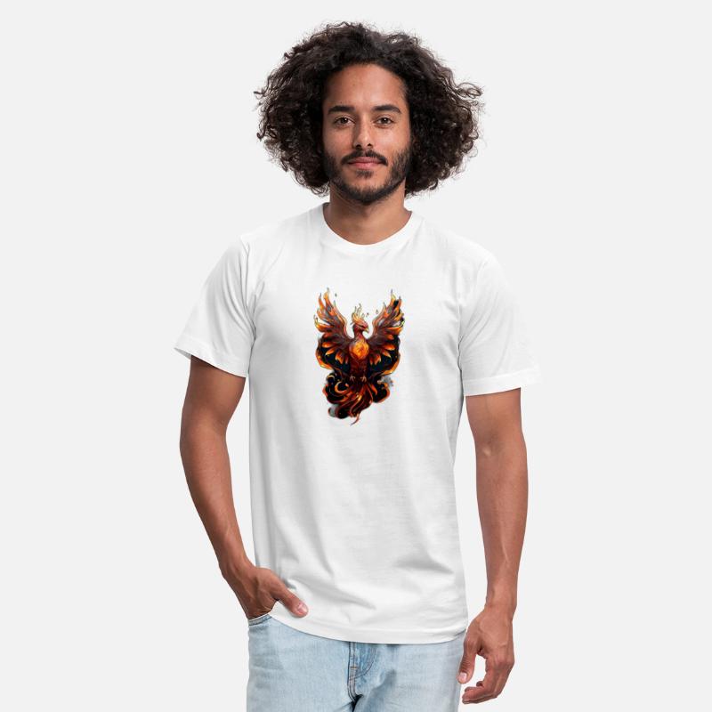 Fiery Phoenix Tattoo Design - Flight of Rebirth