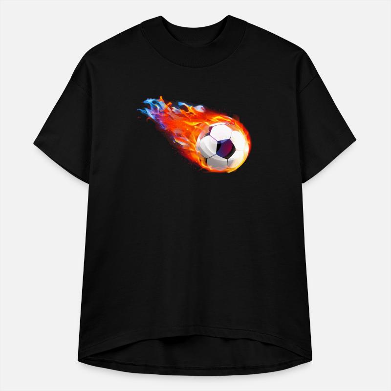 Fiery Speed Soccer Ball Design