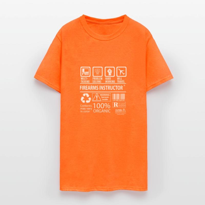 Firearms Instructor T Shirt - Multitasking Job Gif
